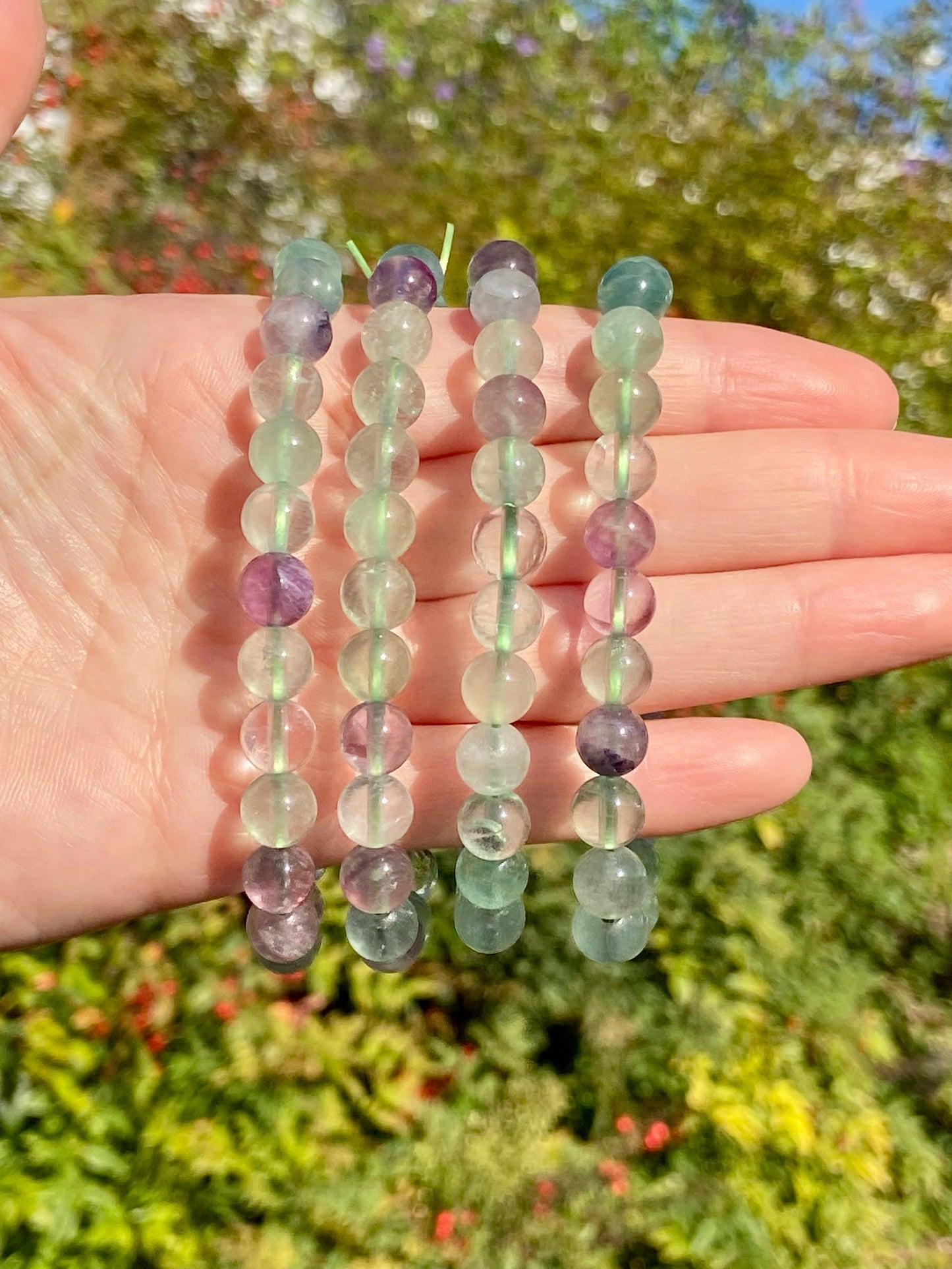 Pulsera de Fluorita Verde 8mm