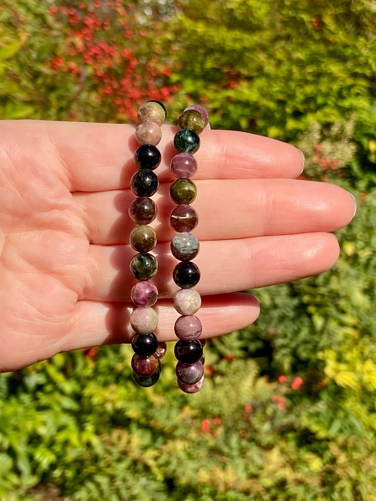 Pulsera Turmalina Multicolor 8mm