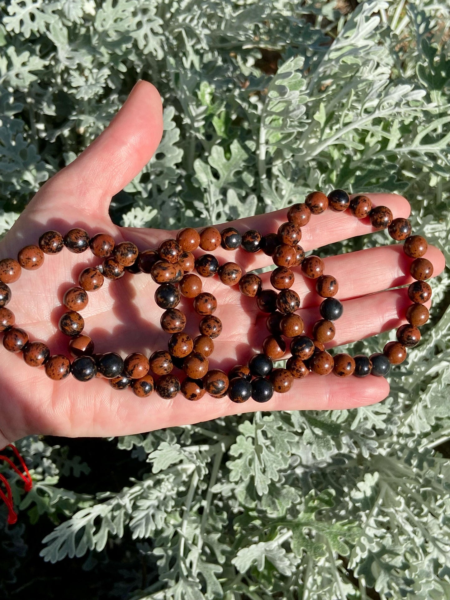 Pulsera Obsidiana Caoba 8mm