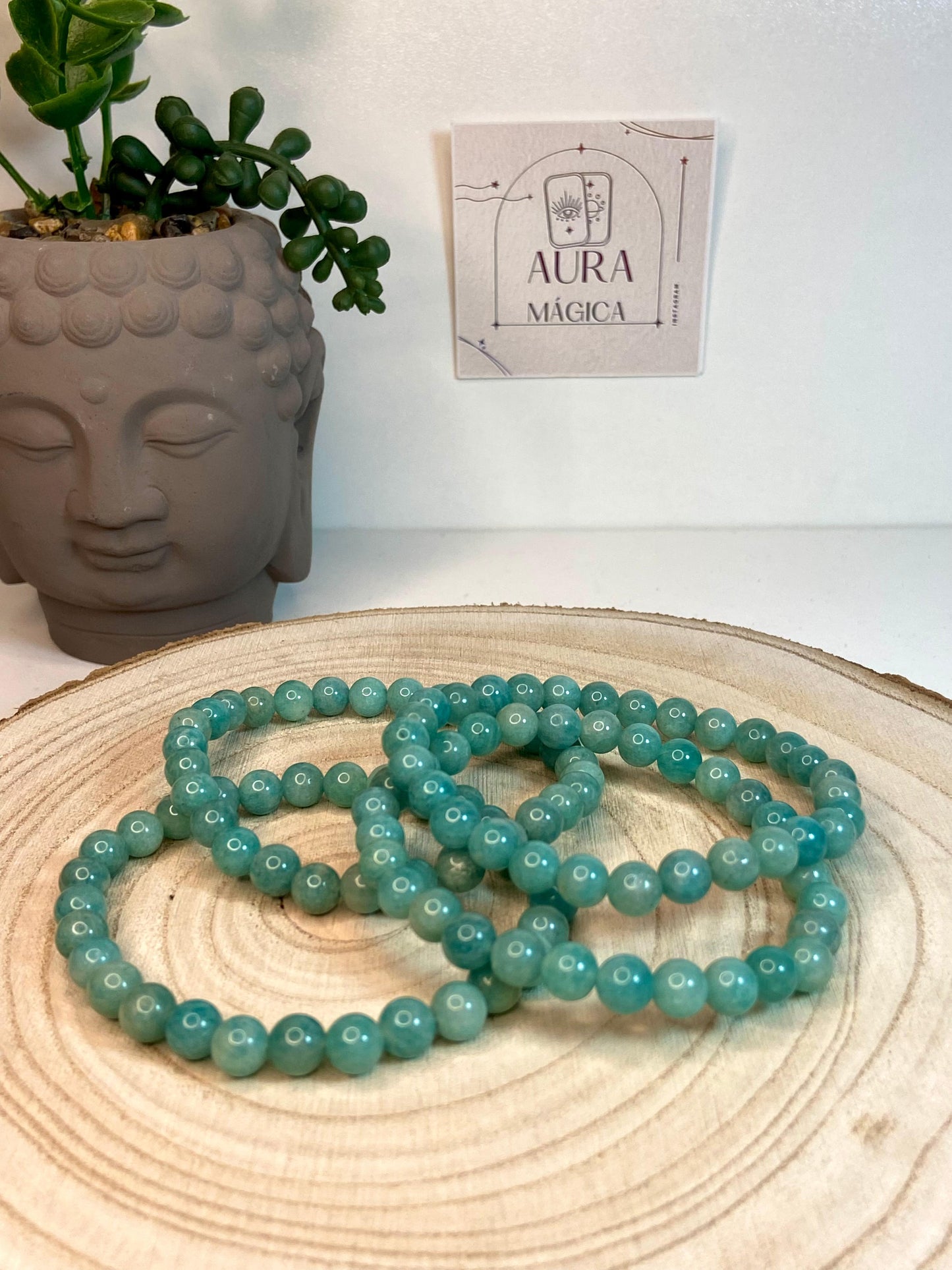 Pulsera de Amazonita 6mm