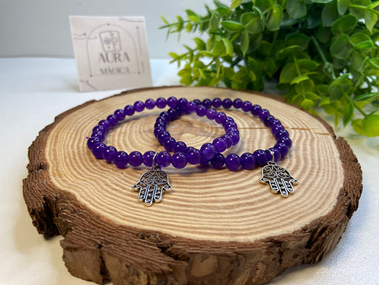 Pulsera Amatista con Charm