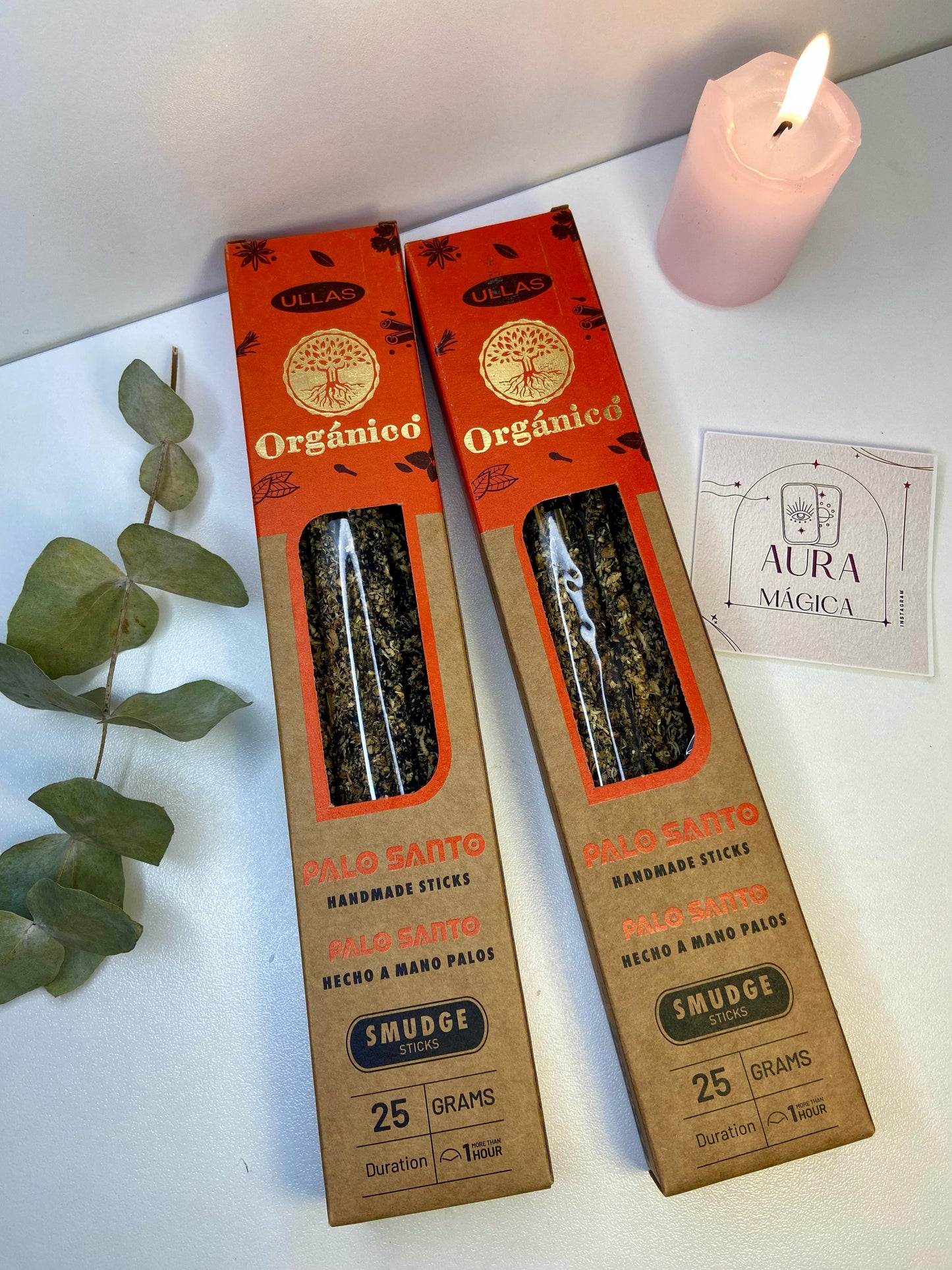 Varillas Incienso Orgánico Palo Santo Ullas
