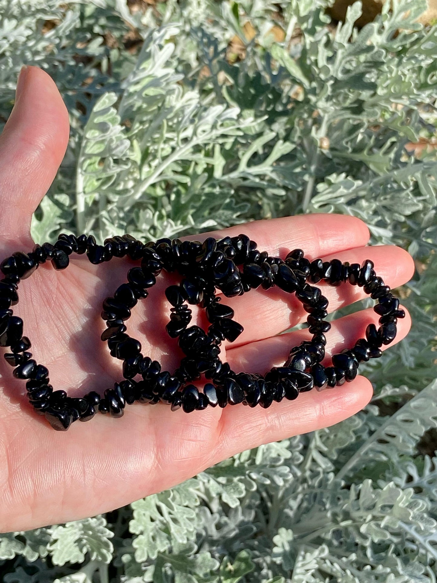 Pulsera Chip Obsidiana