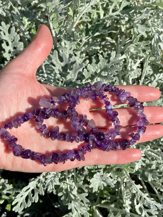 Pulsera Chip De Amatista