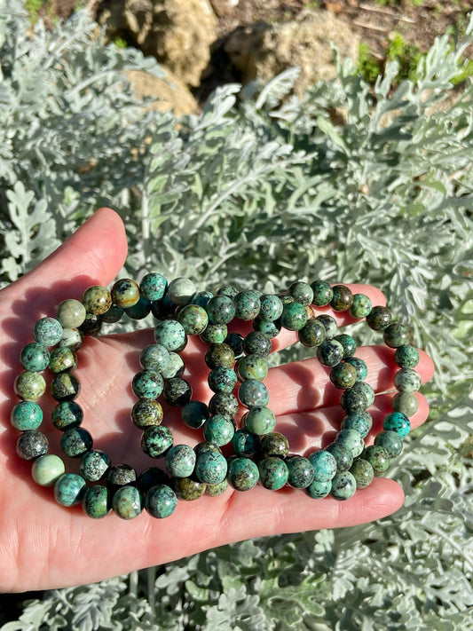 Pulsera De Turquesa Africana 8mm