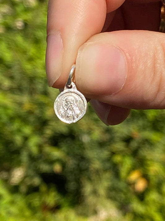Medalla de San Judas Tadeo Mini en Plata de Ley 925