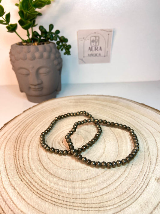 Pulsera Pirita 4mm