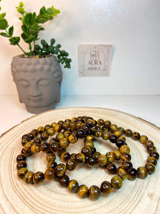 Pulsera de Ojo de Tigre 8mm